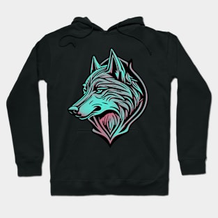 Synthwave Wolf Hoodie